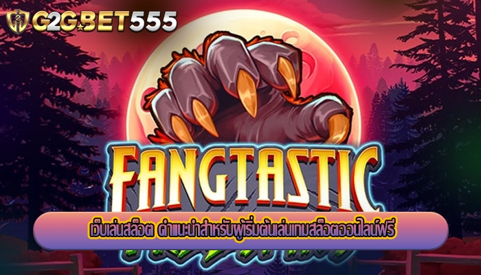 เว็บเล่นสล็อต คำแนะนำสำหรับผู้เริ่มต้นเล่นเกมสล็อตออนไลน์ฟรี